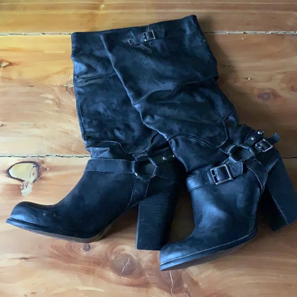 MIA Black high heel boots size 9 - Picture 2 of 8